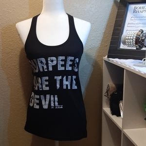 Black & gray muscle T tank top size medium